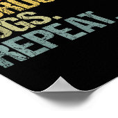 Funny Coffee Dogs Sourdough Bread Baking Sourdough Poster (Hoek)