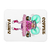 Funny Coffee Fairy Fleximagnet Magneet (Horizontaal)