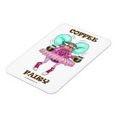 Funny Coffee Fairy Fleximagnet Magneet (Linkerzijde)