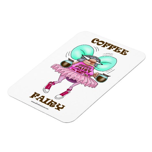 Funny Coffee Fairy Fleximagnet Magneet (Linkerzijde)