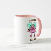 Funny Coffee Fairy Humor Mok (Voorkant rechts)