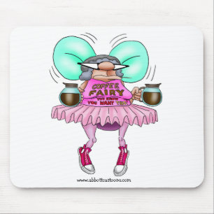 Funny Coffee Fairy Muismat