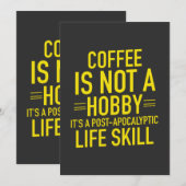 Funny Coffee Feestdagenkaart (Voorkant / Achterkant)