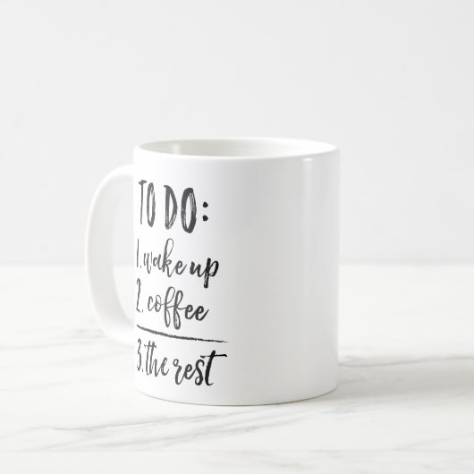 Funny Coffee First Koffiemok (Voorkant links)