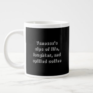 Funny Coffee Gezegde met Personalisatie Mok