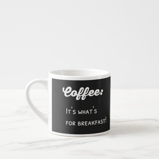 Funny Coffee Gezegde Text Design Espresso Kop (Links)