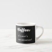 Funny Coffee Gezegde Text Design Espresso Kop (Rechts)