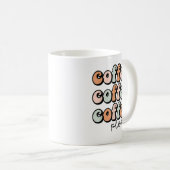 Funny Coffee Gezegde voor vrouwen Caffeine Cute Co Koffiemok (Voorkant rechts)