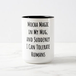 Funny coffee gezegden quote tweekleurige koffiemok