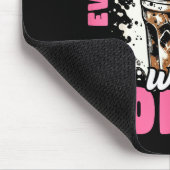 Funny Coffee Gift - Everything Is Better With Coff Muismat (Hoek)