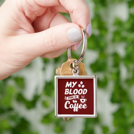 Funny Coffee, Humor, Coffee Lover Coffee Drinker Sleutelhanger (Hand)
