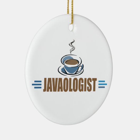 Funny Coffee Keramisch Ornament (Rechts)