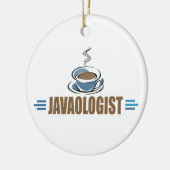 Funny Coffee Keramisch Ornament (Links)