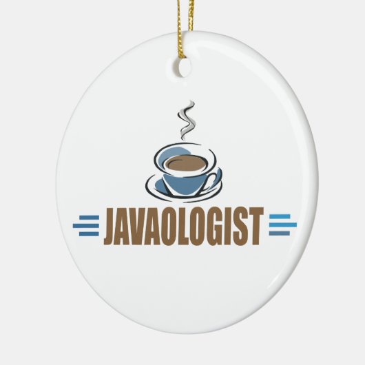 Funny Coffee Keramisch Ornament (Links)