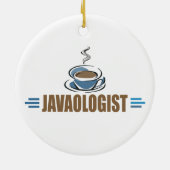 Funny Coffee Keramisch Ornament (Achterkant)