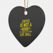 Funny Coffee Keramisch Ornament (Links)