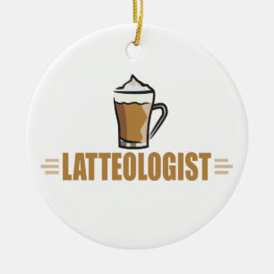 Funny Coffee Latte Keramisch Ornament