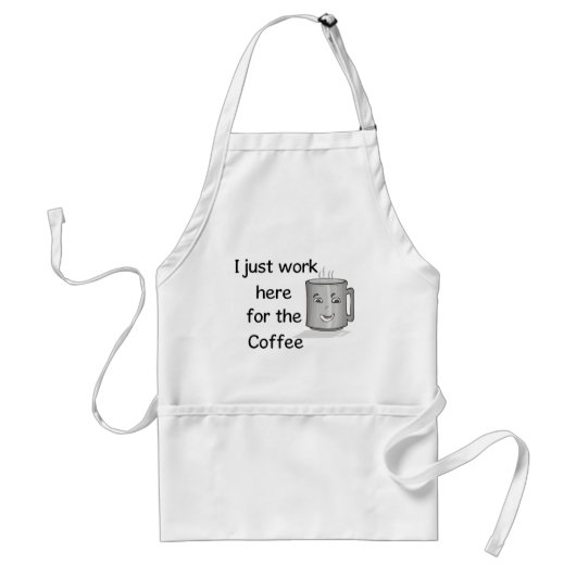 Funny Coffee Lover Apron Standaard Schort (Voorkant)