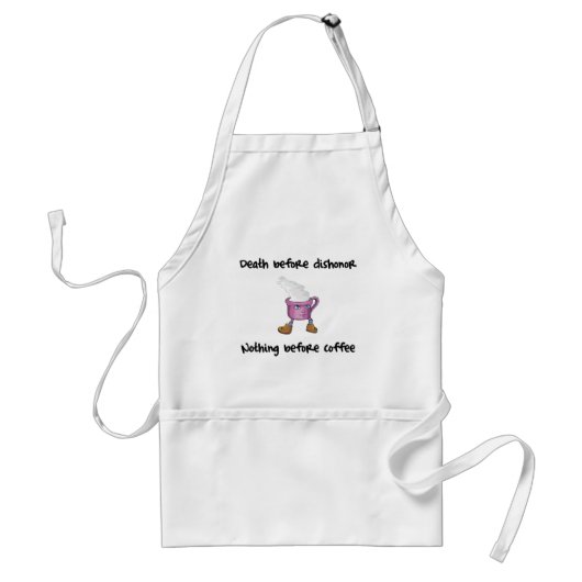 Funny Coffee Lover Apron Standaard Schort (Voorkant)