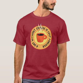 Funny Coffee Lover - Day Zonder koffie T-shirt