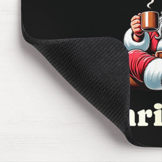 Funny Coffee Lover Holiday Merry Caffeinated Chris Muismat (Hoek)