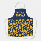 Funny Coffee Lover ik hou van Big Cups Lemon Patro Schort (Voorkant)