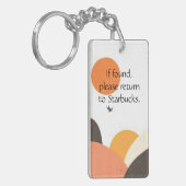 Funny Coffee Lover Keychain (Voorkant Links)