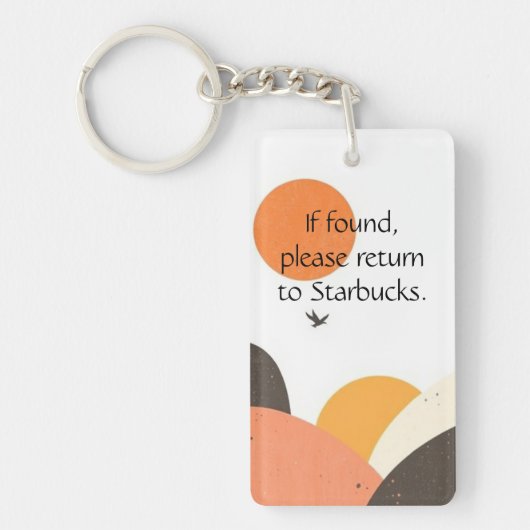 Funny Coffee Lover Keychain (Voorkant)