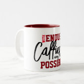 Funny Coffee Lover Mok Print, Sarcastische koffie  (Voorkant links)