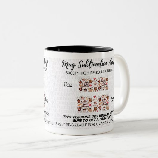 funny coffee lover mug tweekleurige koffiemok (Voorkant rechts)