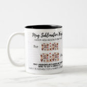 funny coffee lover mug tweekleurige koffiemok (Links)