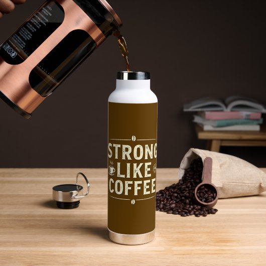 Funny Coffee Lover Stainless Steel Bottle Waterfles (Koffie (Gedraaid)  )