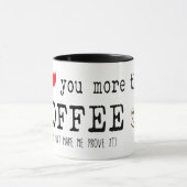 Funny Coffee Lover Typografie Mok (Midden)