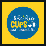 Funny Coffee Lover Typografie Retro Kitchen Art Poster<br><div class="desc">Kleurrijke typografische kunst met retro- en levendige kleuren. Grappig bont en citaat over eten,  koken,  bakken en dineren. Perfecte decoratie voor uw keuken,  diner,  café,  bakkerij of restaurant. De achtergrondkleur (de cirkel en het vierkant) is klantgericht via het Hulpmiddel van het Ontwerp.</div>