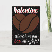 Funny Coffee Lovers Valentijn Card Kaart (Voorkant)