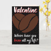 Funny Coffee Lovers Valentijn Card Kaart (Gele Bloem)