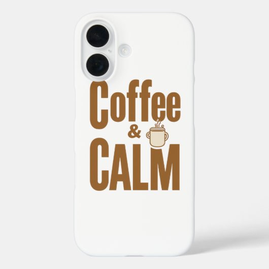 Funny Coffee Lover's Zen Quote Case-Mate iPhone Case (Achterkant)