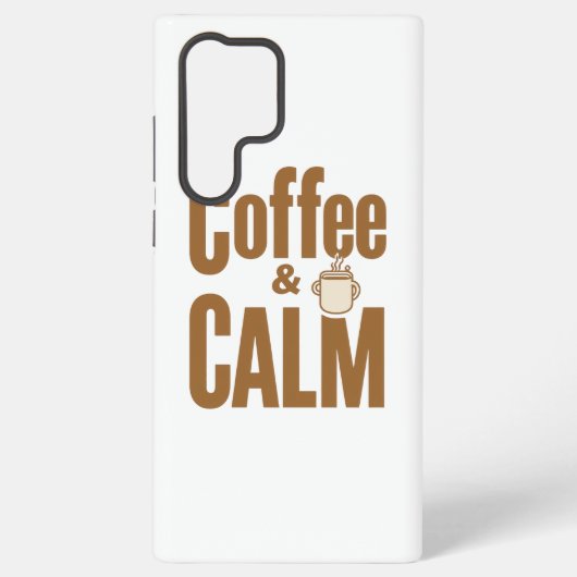 Funny Coffee Lover's Zen Quote Samsung Galaxy Hoesje (Achterkant)