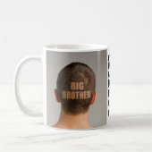 Funny Coffee Mok Big Brother Haircut Shaved Head (Links)