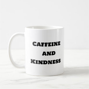 Funny Coffee Mok - Cafeïne en vriendelijkheid