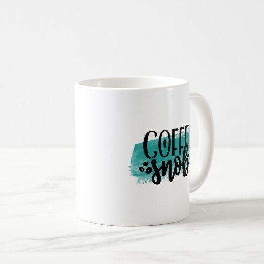 Funny Coffee Mok – Coffee Snob Gift Cup (Voorkant rechts)