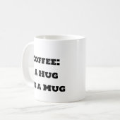 Funny Coffee Mok - Een knuffel in een Mok (Voorkant links)