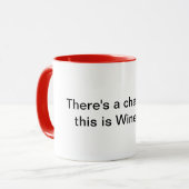 Funny Coffee mok Er is een kans (Voorkant links)
