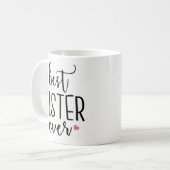 Funny Coffee Mok Gift - Beste zuster ooit (Voorkant links)