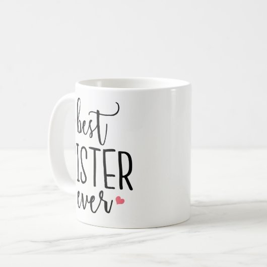 Funny Coffee Mok Gift - Beste zuster ooit (Voorkant links)