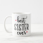 Funny Coffee Mok Gift - Beste zuster ooit (Links)