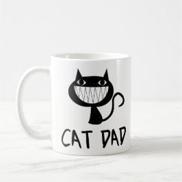 Funny Coffee Mok Gift - Cat Dad - Coffee Lover Mok