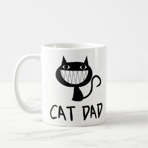 Funny Coffee Mok Gift - Cat Dad - Coffee Lover Mok