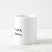 Funny Coffee Mok - Life Happens Coffee helpt bij h (Center)