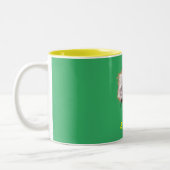 Funny Coffee Mok met Happy Ostrich - glimlach (Links)